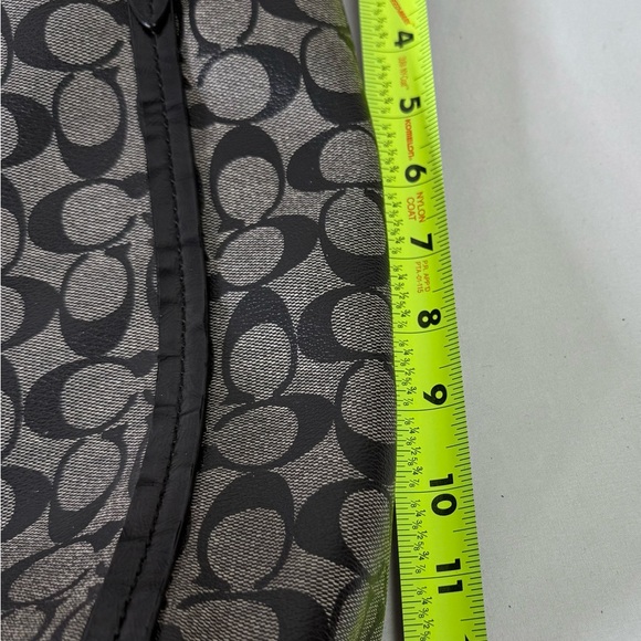 Coach Signature Tote shoulder Tan red black crossbody 2 bags bundle as is auth - Picture 11 of 16